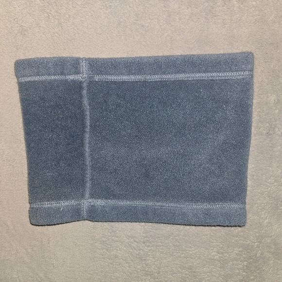 North Face Chunky Fleece Neck Gaiter Tube Scarf Ski Winter Blue One Size Adult - Picture 2 of 5